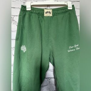 Darc Sport Wolves Sz  Small She Joggers Sweat Pant Green Activewear 6/500
